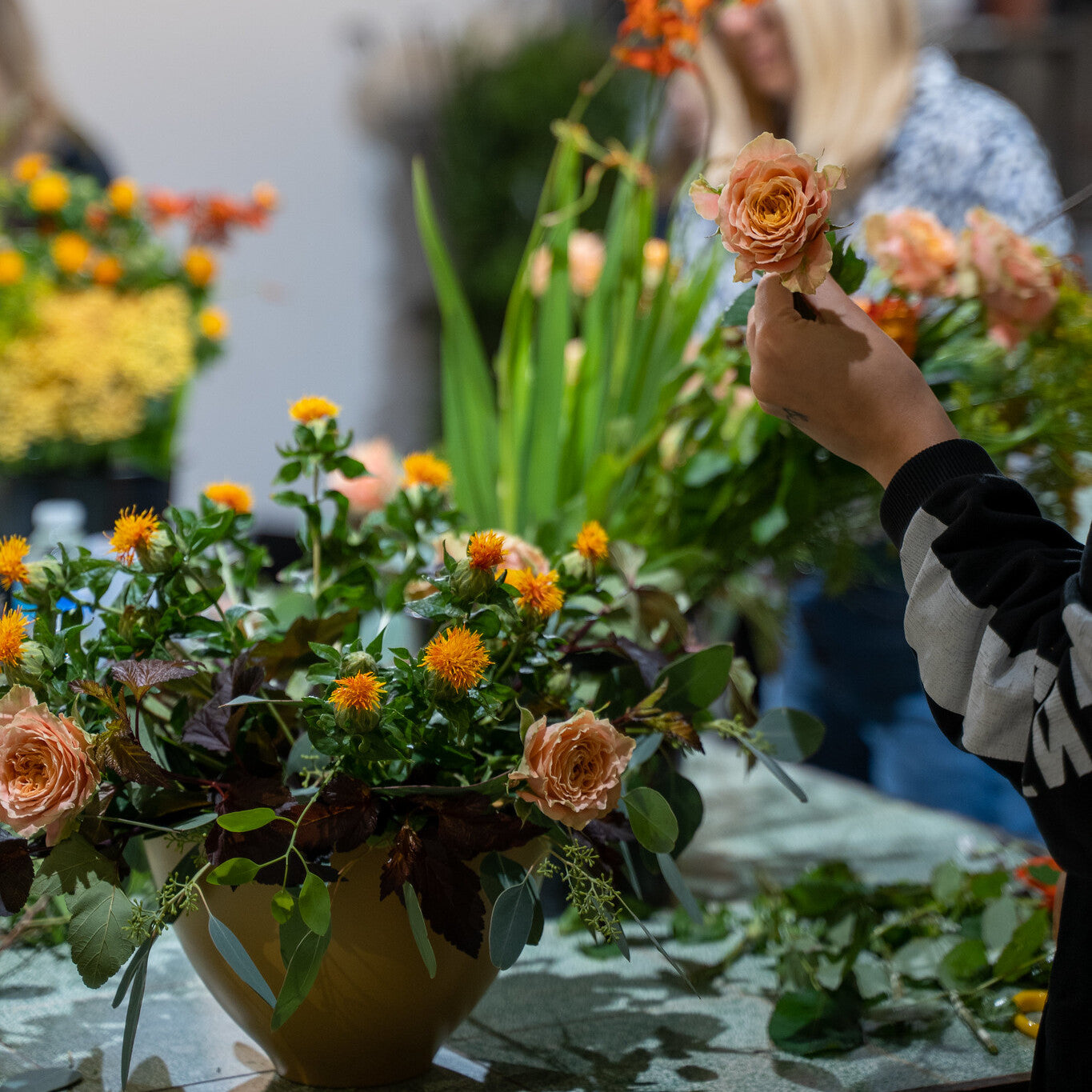 A Floral Workshop for Enhancing Mood