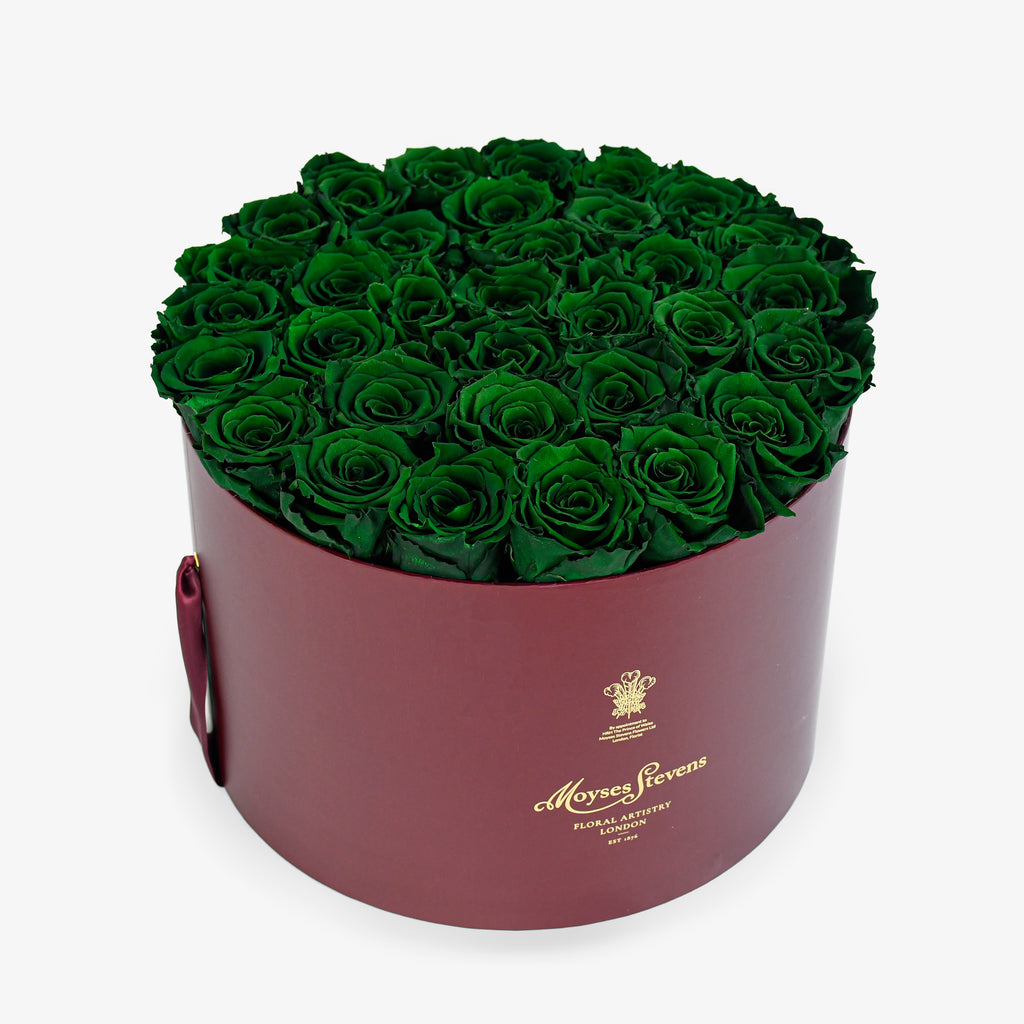 Green Rose Hatbox