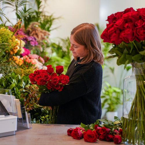 20 x Red Rose Bouquet Workshop